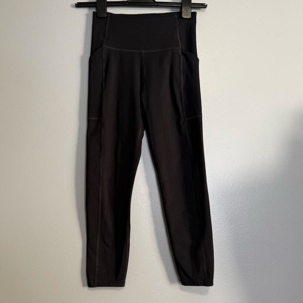 Girlfriend Collective Black Compressive Pocket Leggings Pants